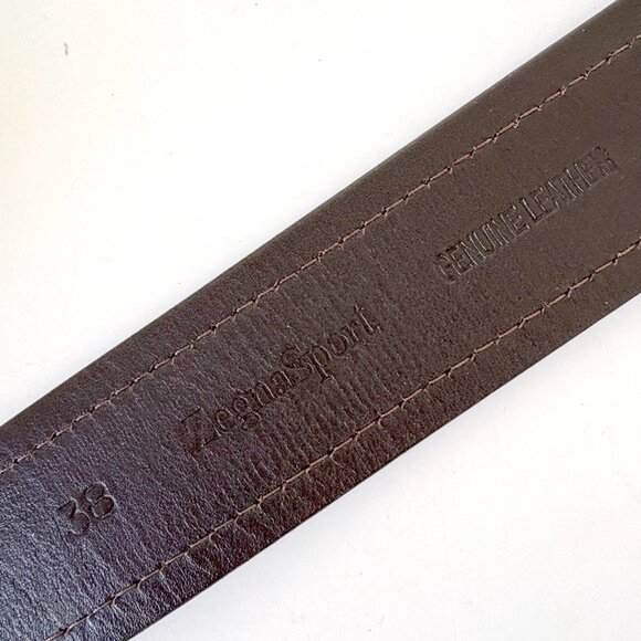 Zegna Sport Men's Leather Belt_Size 38 - Picture 6 of 8